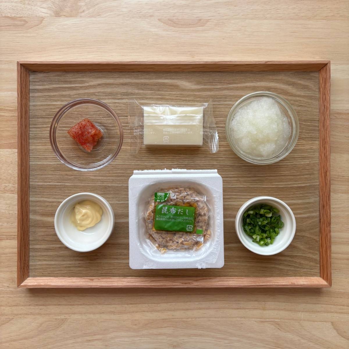 タカノフーズ公式の「納豆明太からみ餅」のレシピ