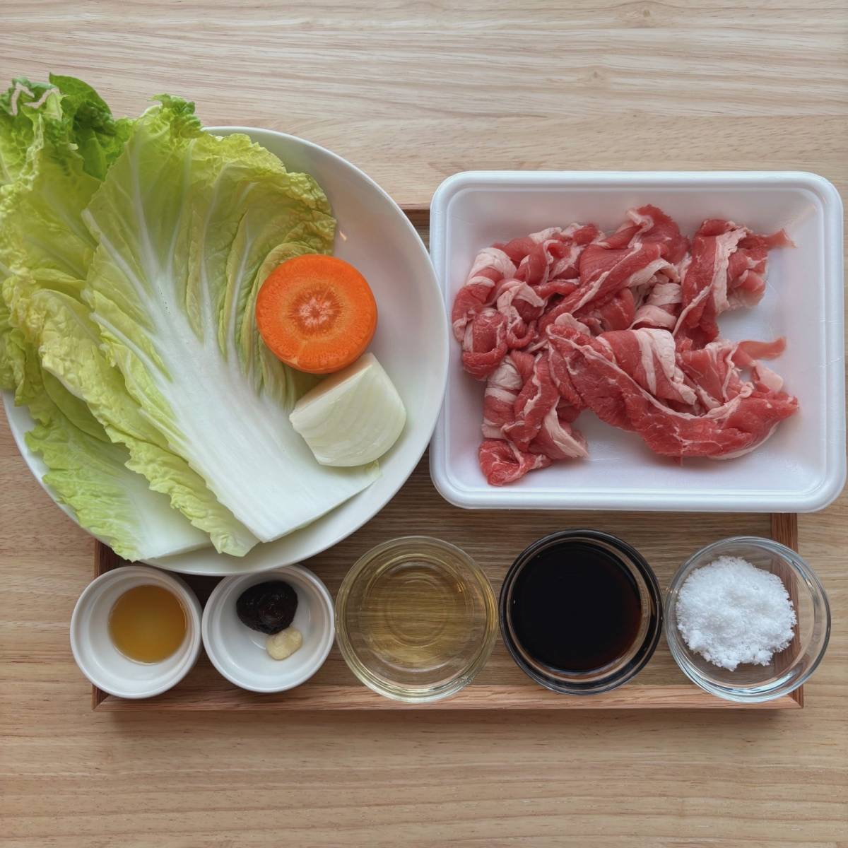 JAグループ公式の「白菜まるごとプルコギ炒め」のレシピ