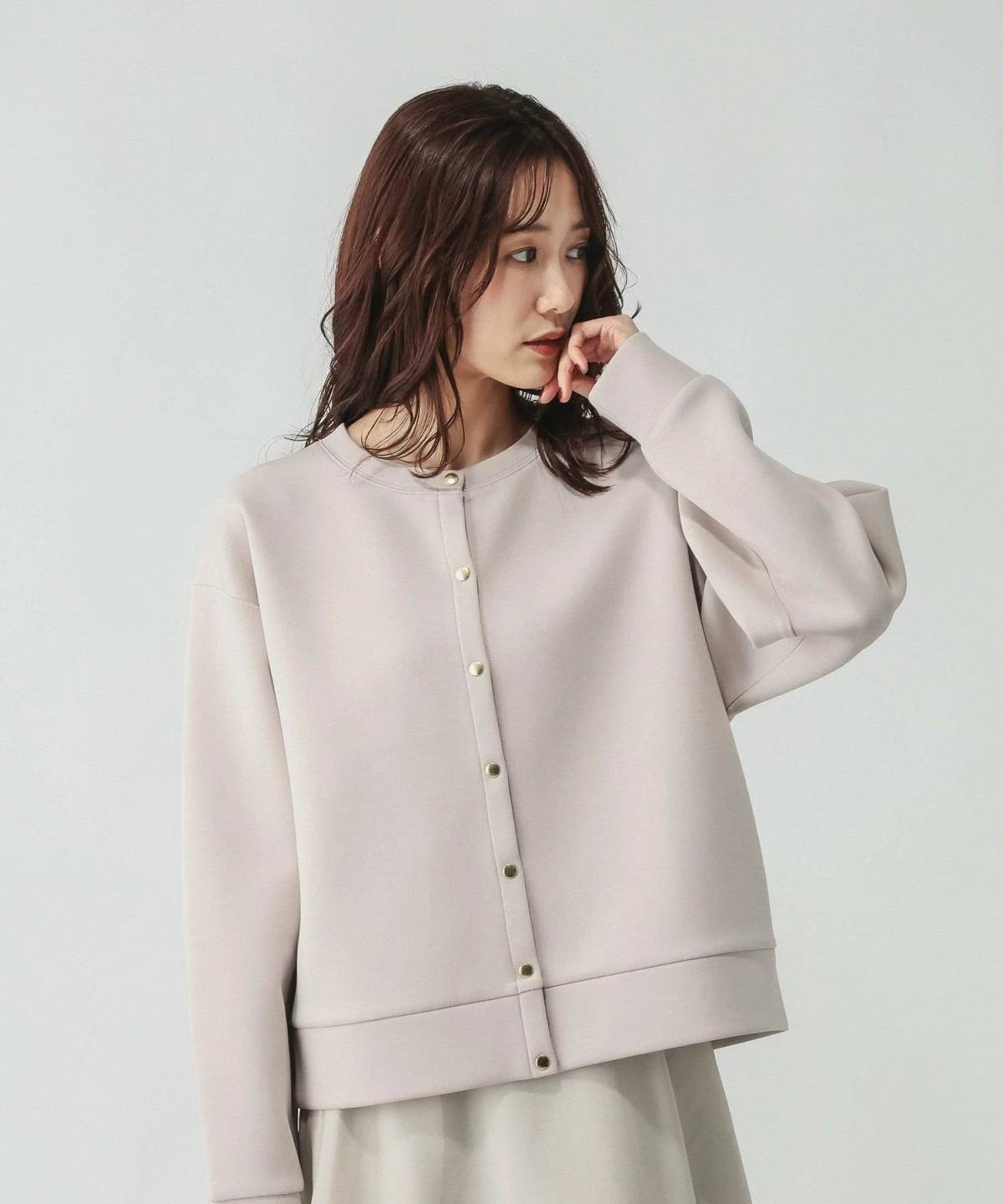 GLOBAL WORK ダンボールボタンカーディガン