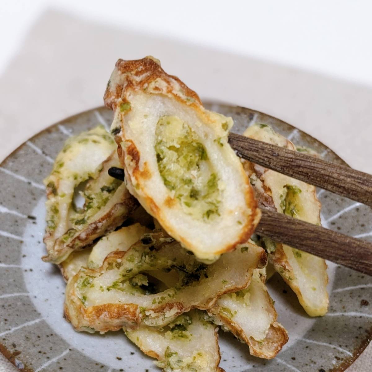 ニッスイ公式の「活ちくわの揚げない磯辺揚げ風」のレシピ