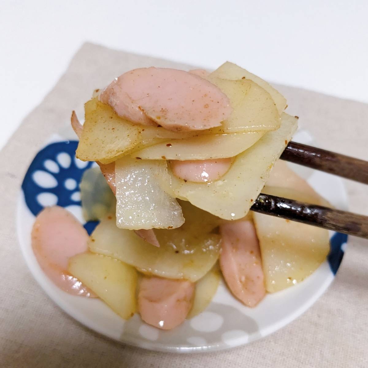 JAグループ公式の「じゃがいもと魚ニソのマヨ炒め」のレシピ