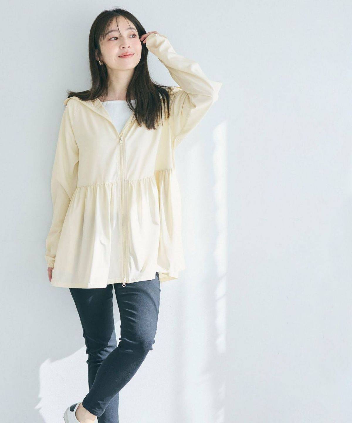 coca 【UVカット】ティアードパーカー