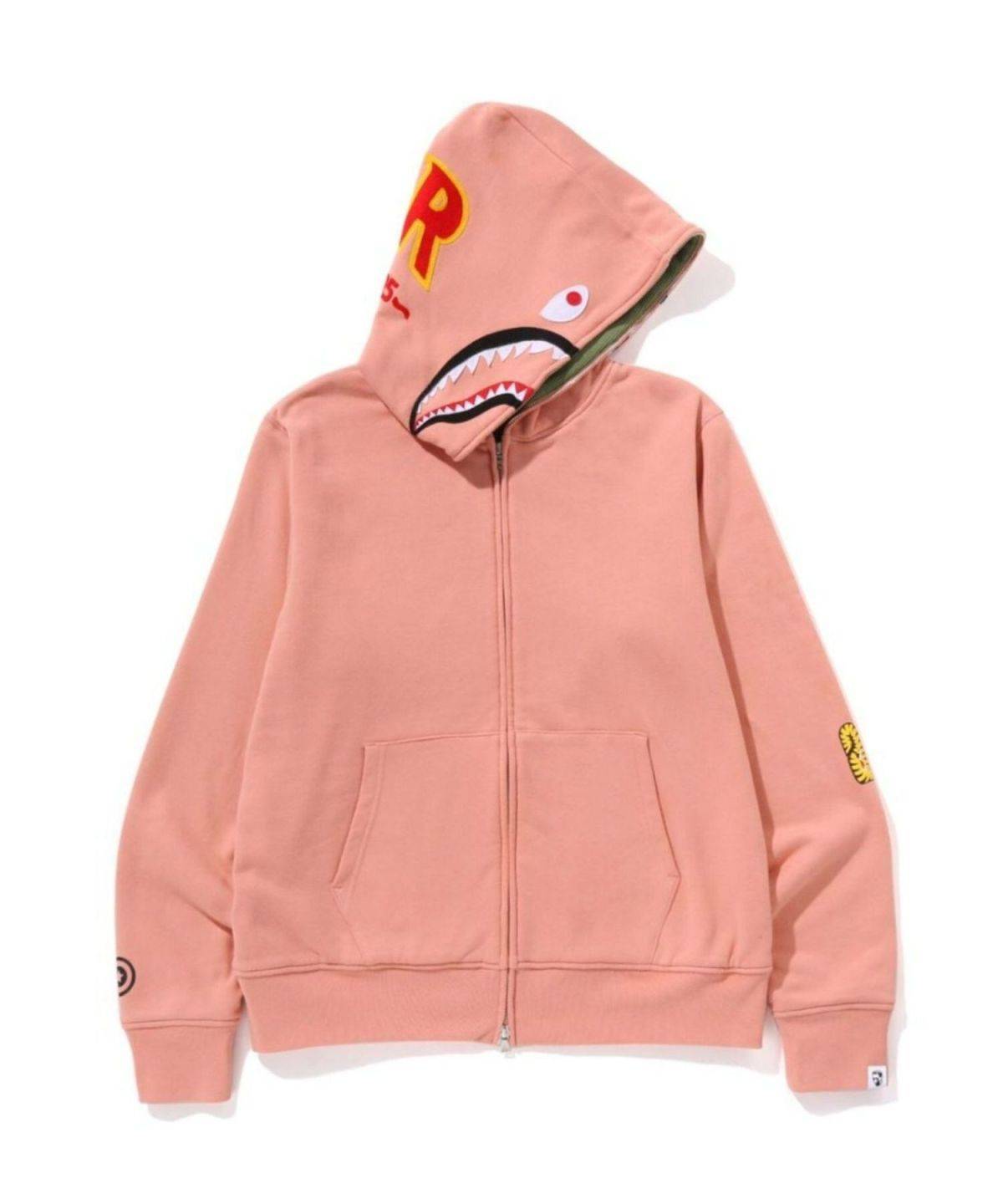 A BATHING APE (M)2ND SHARK FULL ZIP HOODIE M