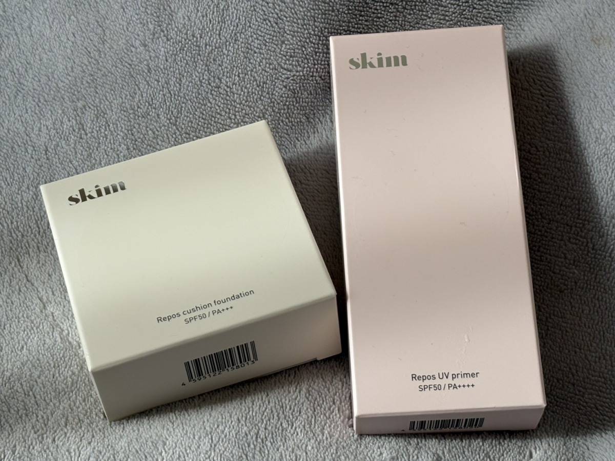 Repos UV primerとRepos cushion foundation