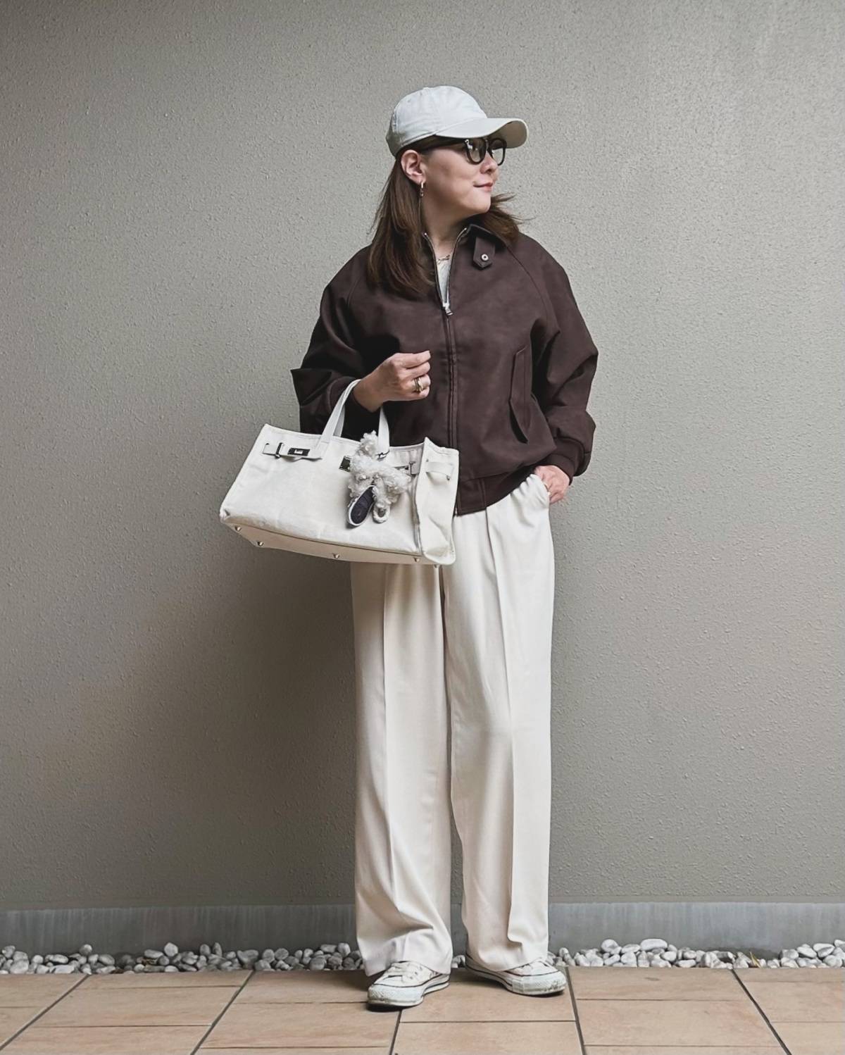 ブルゾンを羽織る♪