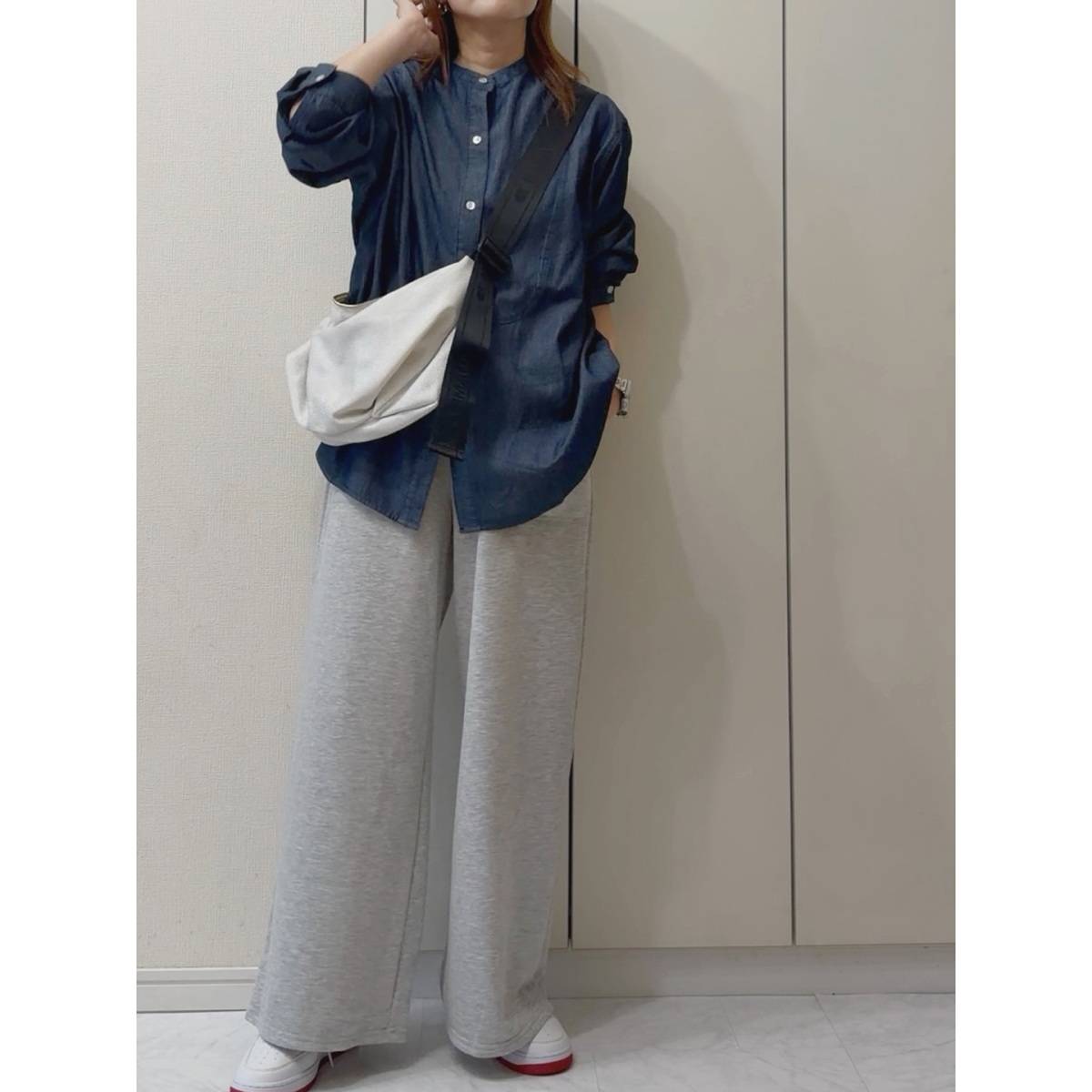 ネイビー×グレー