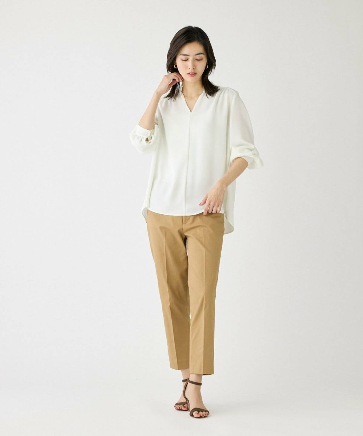 5月の大阪コーデ コットンパンツ シャツ