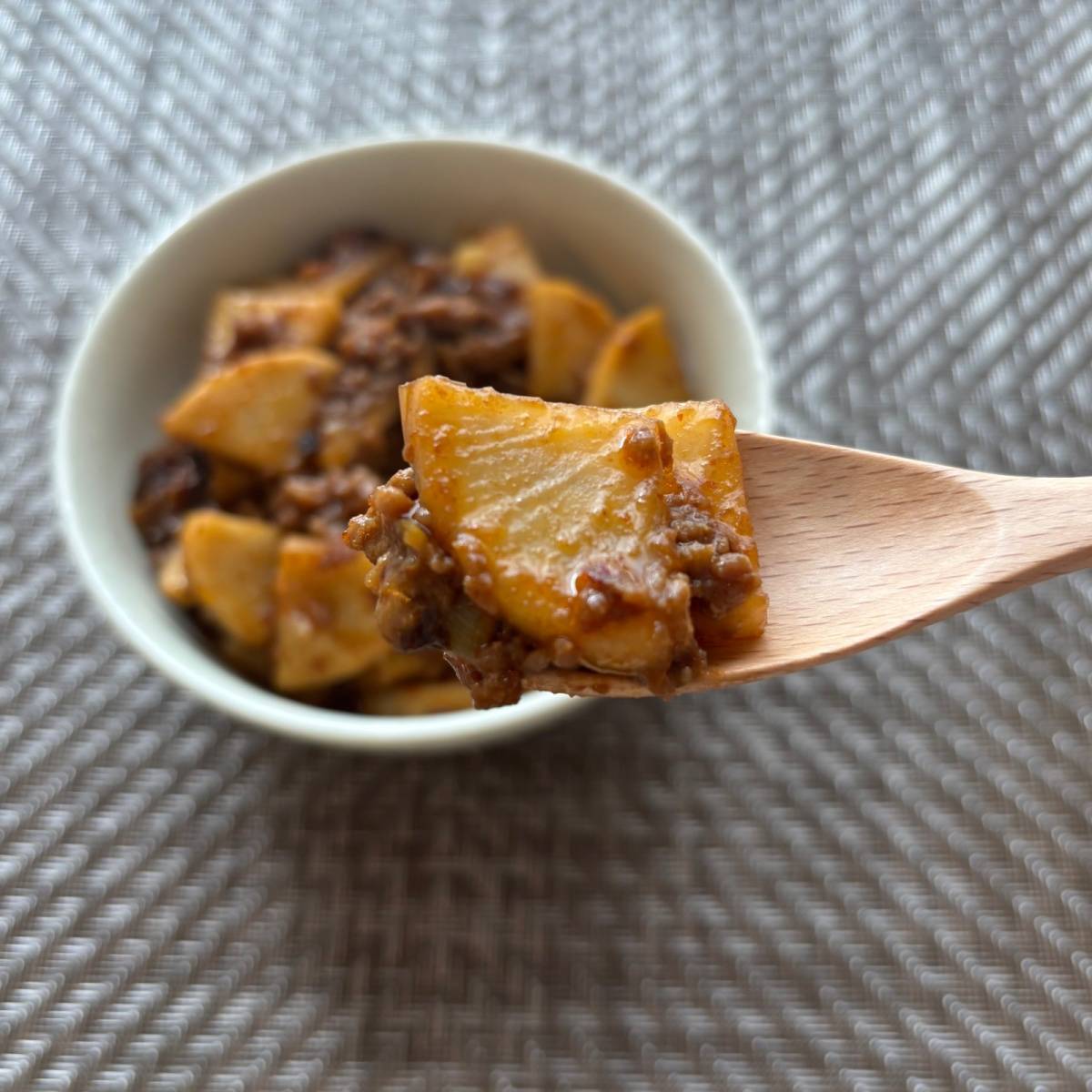 JAグループ公式の「大根の肉みそ炒め」のレシピ