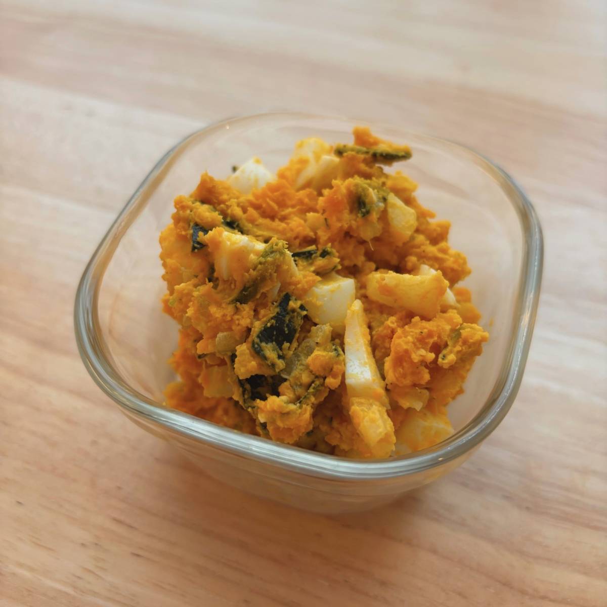 JA全農公式の「かぼちゃとたまごサラダ」のレシピ