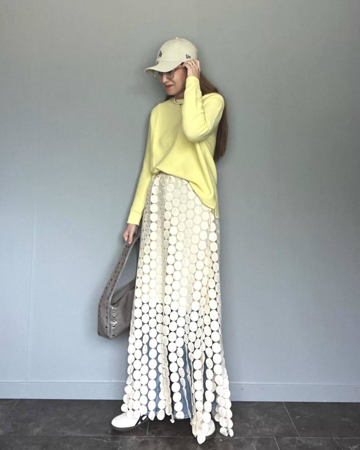 レーススカートを重ね着すると◎