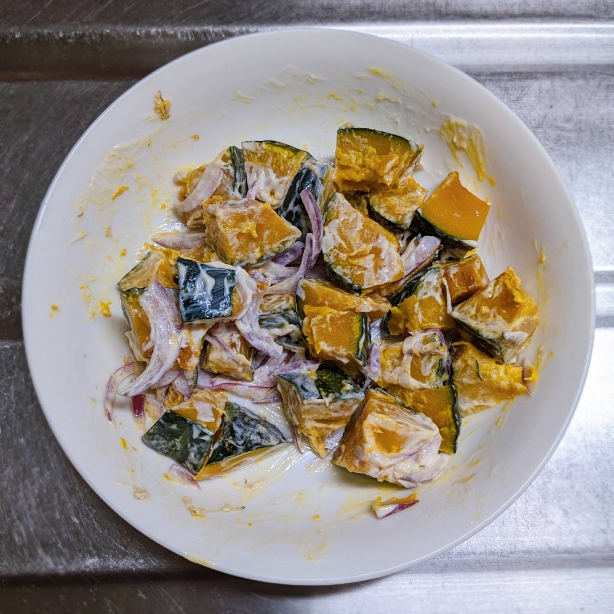 ヤマキ公式の「かぼちゃサラダ」のレシピ