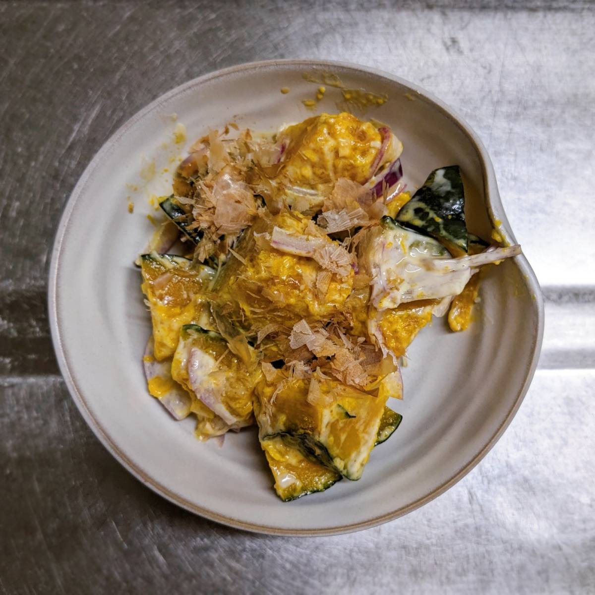 ヤマキ公式の「かぼちゃサラダ」のレシピ