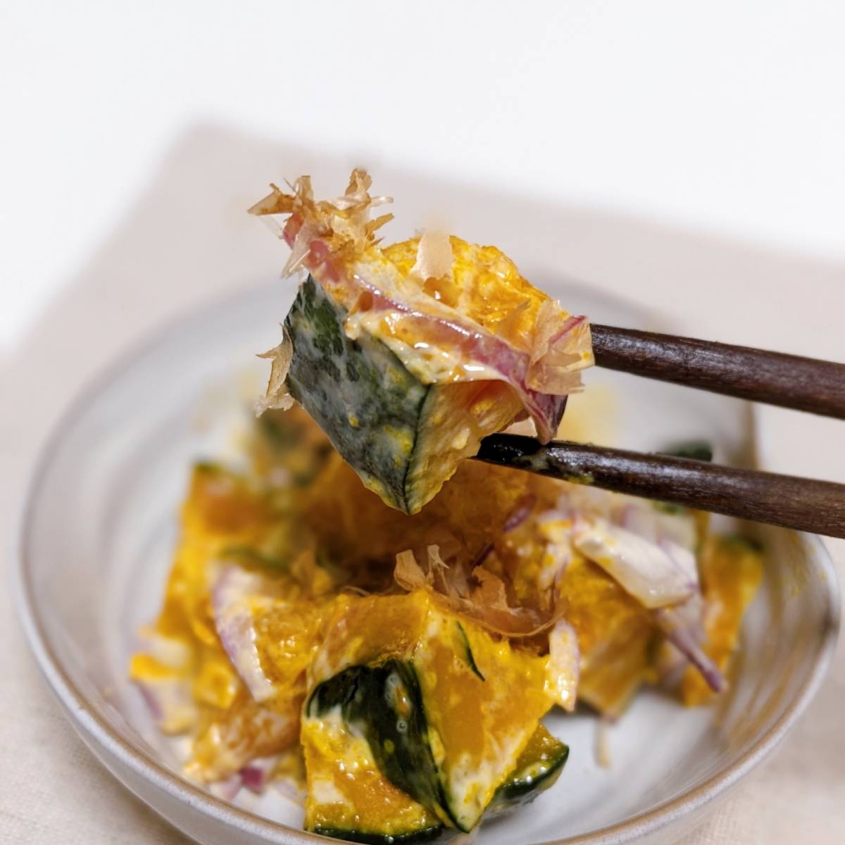 ヤマキ公式の「かぼちゃサラダ」のレシピ