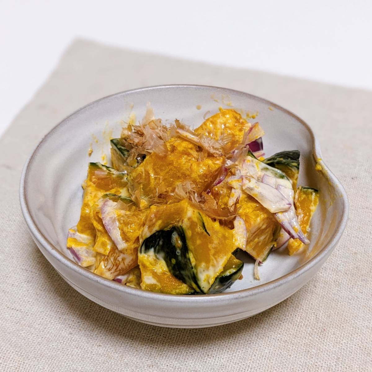 ヤマキ公式の「かぼちゃサラダ」のレシピ