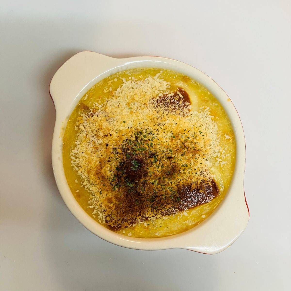 いなば公式の「ほくほくポテトのコーンクリームグラタン」のレシピ