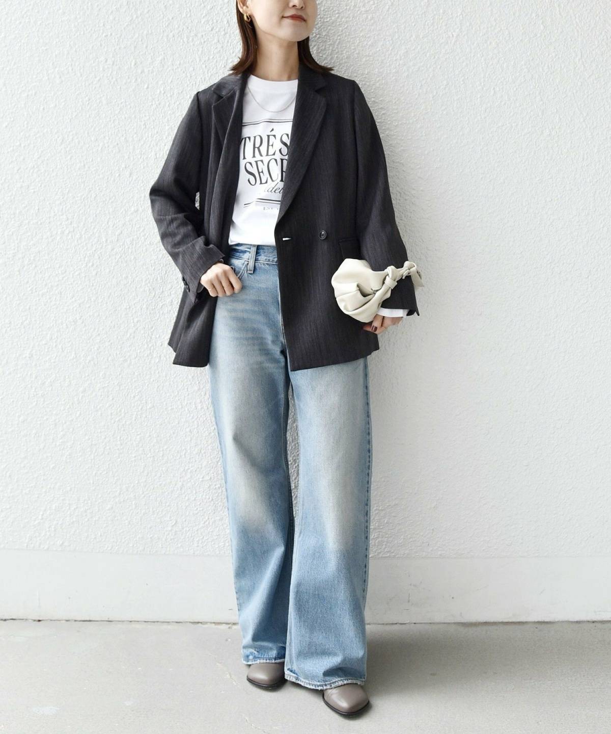 4月の北海道コーデ ジャケット デニム