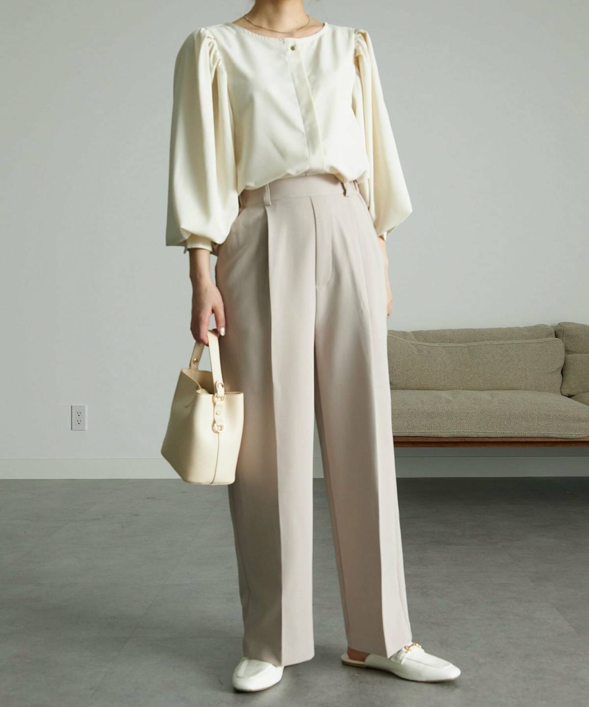 6月の京都コーデ ブラウス きれいめパンツ
