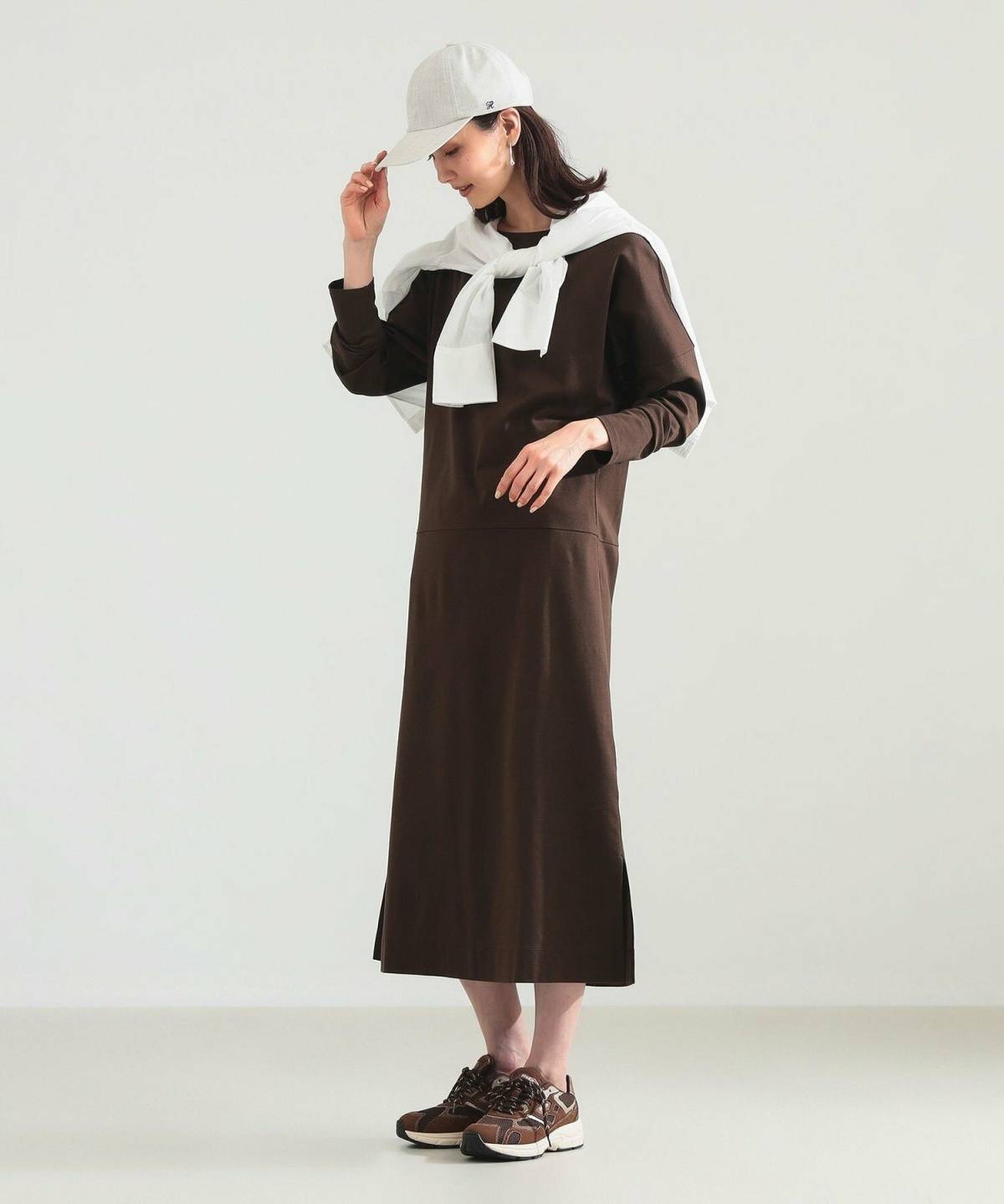 6月北海道コーデ ロンTワンピース ニット