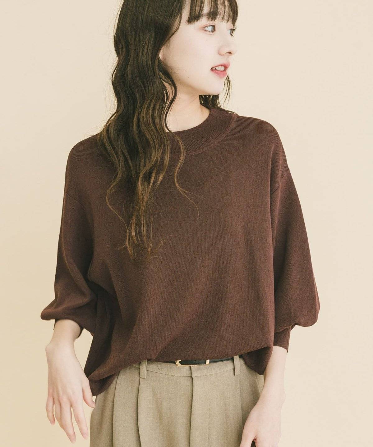 URBAN RESEARCH ITEMS ソウバリボリュームスリーブニット