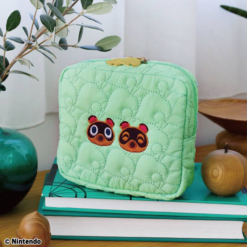 あつまれ どうぶつの森 持ち歩きに便利な葉っぱ柄キルティングデイリーポーチBOOK