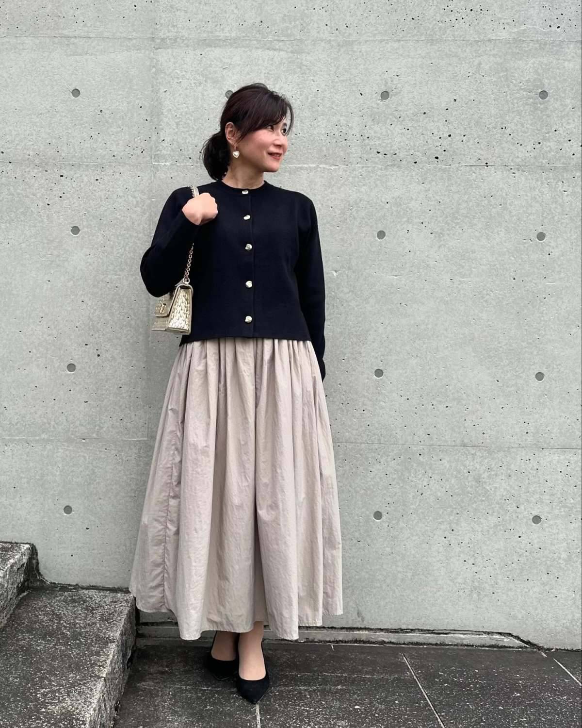 ギャザースカートを合わせる♡　　