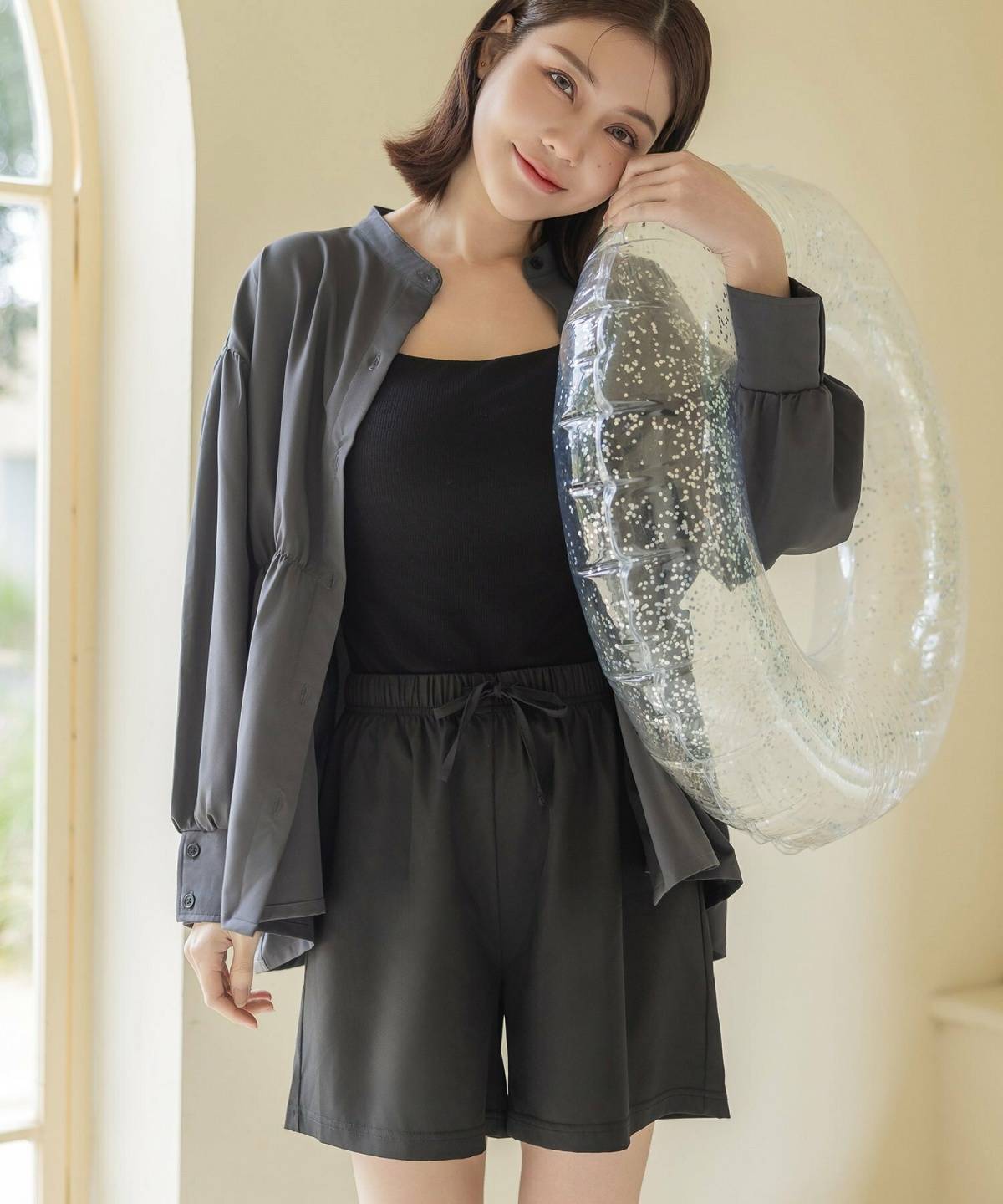 9月の沖縄の服装 ラッシュガードコーデ
