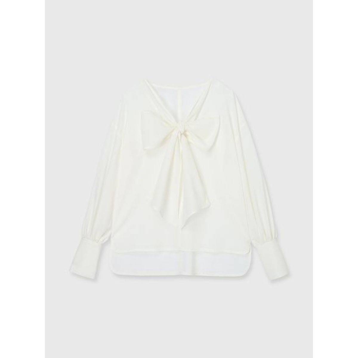 アニュアンス　フロントリボンブラウス
