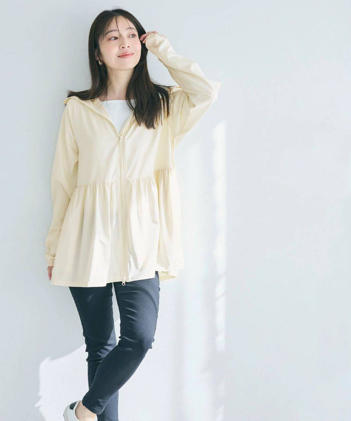 coca 【UVカット】ティアードパーカー