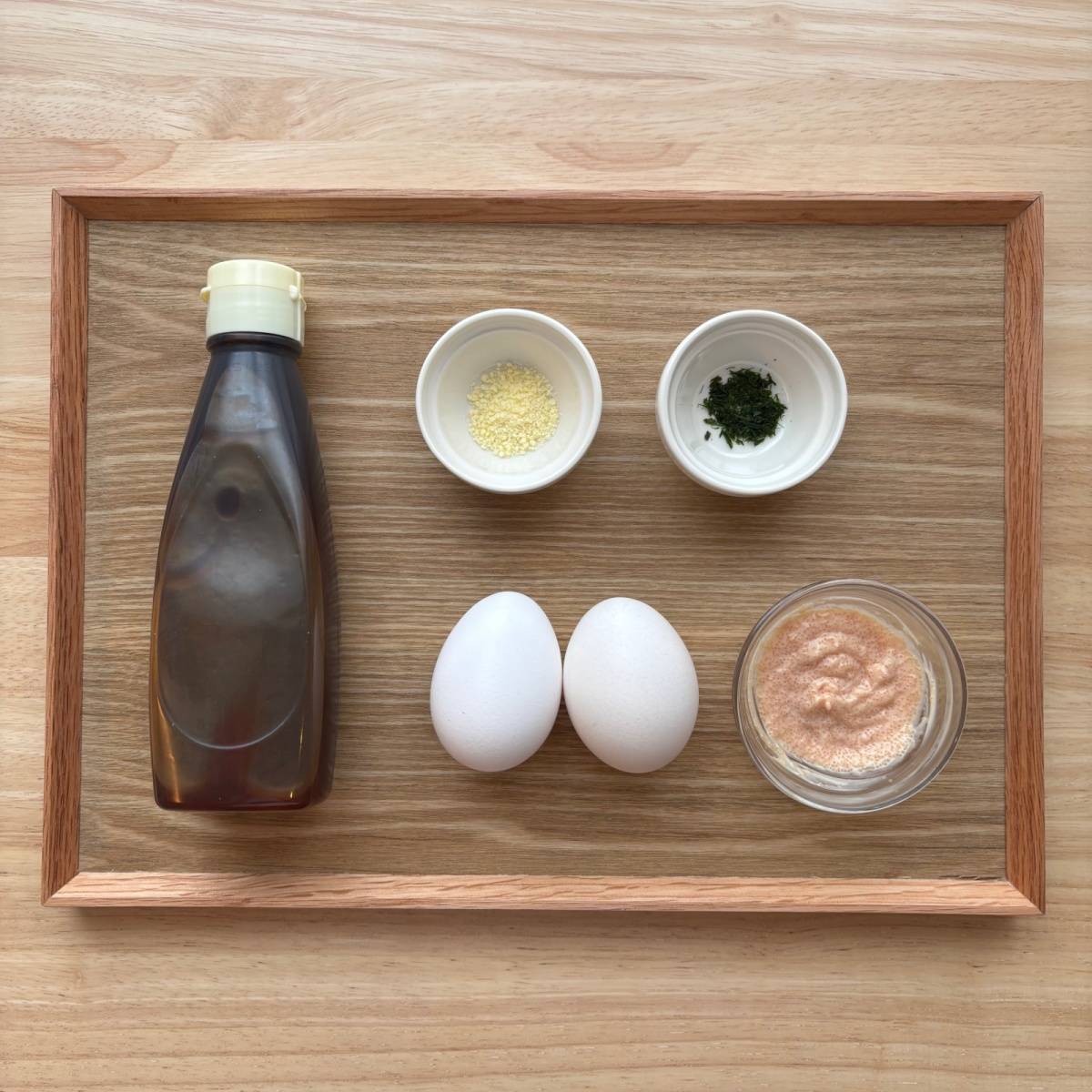 JA全農公式の「たこ焼き風ゆでたまご」のレシピ