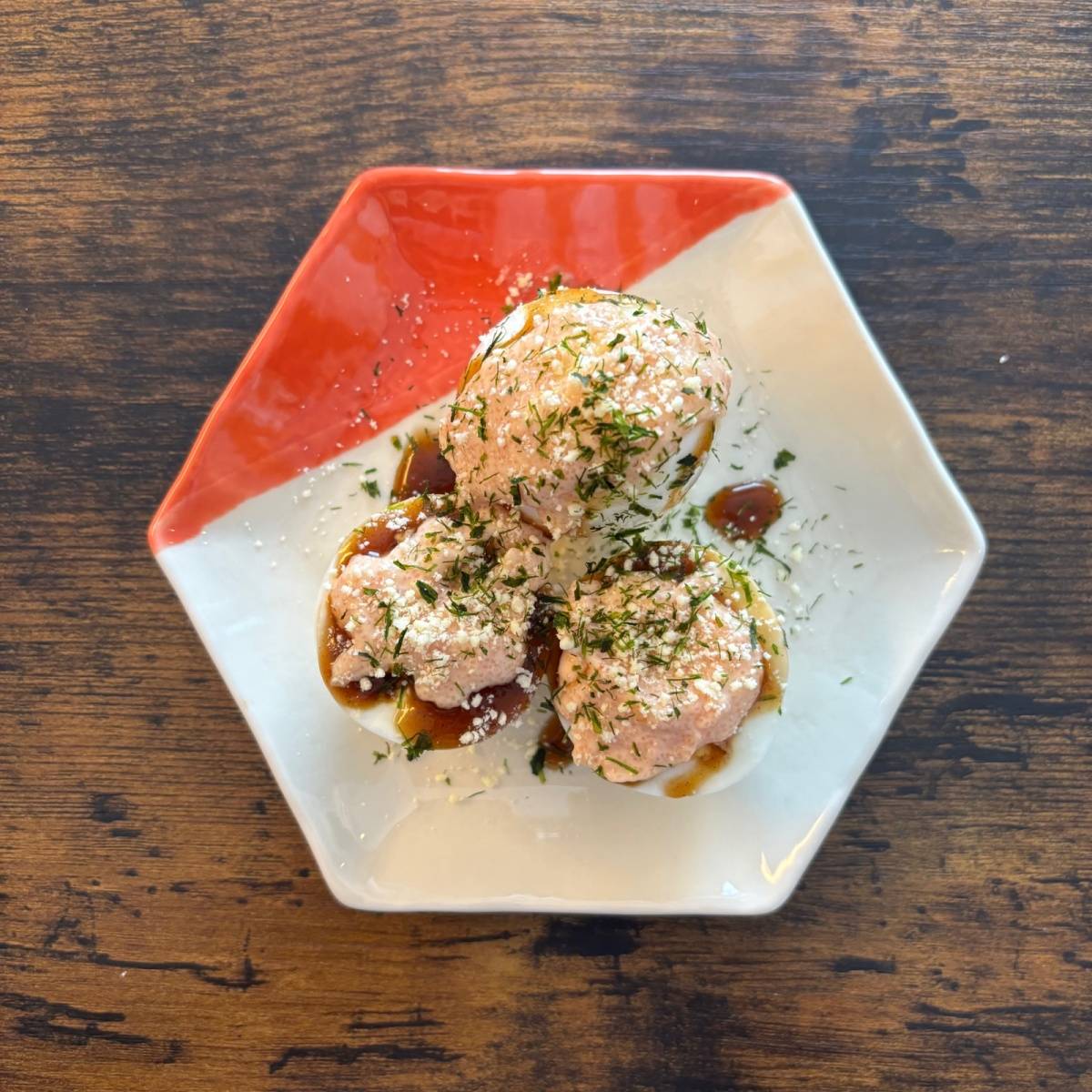 JA全農公式の「たこ焼き風ゆでたまご」のレシピ