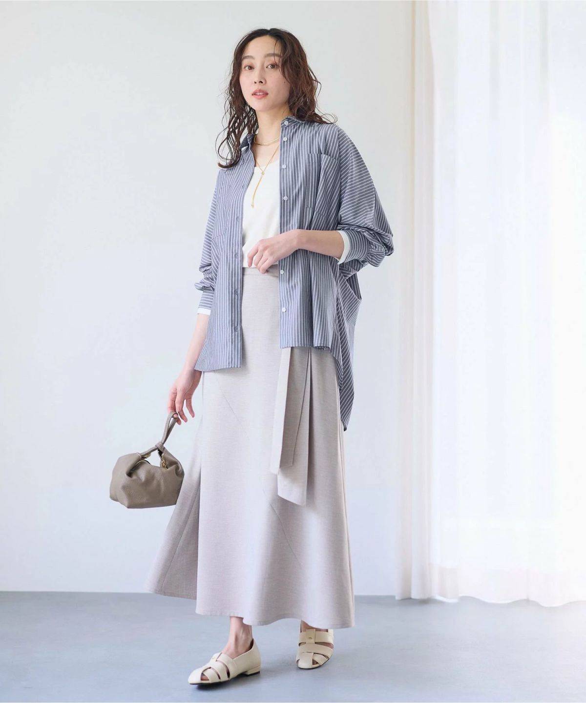 Elura アイロンいらずドルマンシャツ