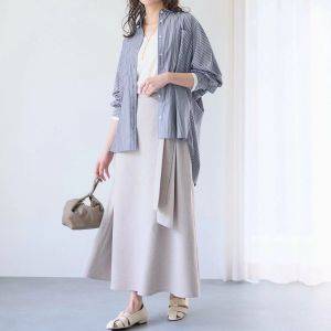 「アイロン不要」オーバーサイズシャツで叶えるスッキリ見えコーデ【2026年4月】