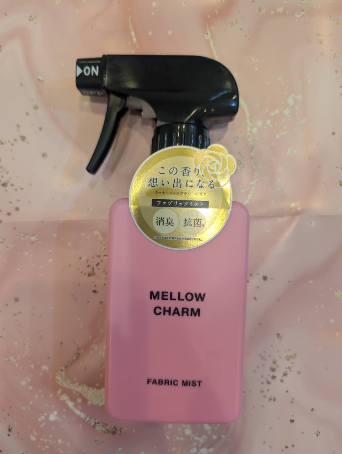 MELLOW CHARMファブリックミスト ラッキーピンクフラワーの香り