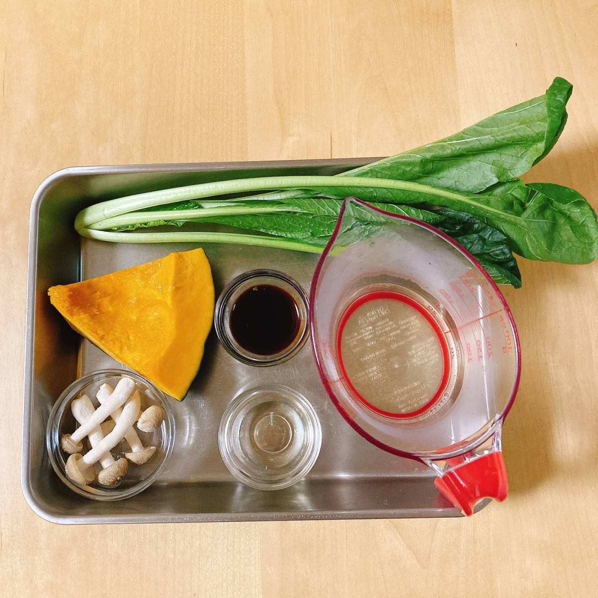 JAグループ公式の「かぼちゃしめじほうれん草のうま煮」のレシピ