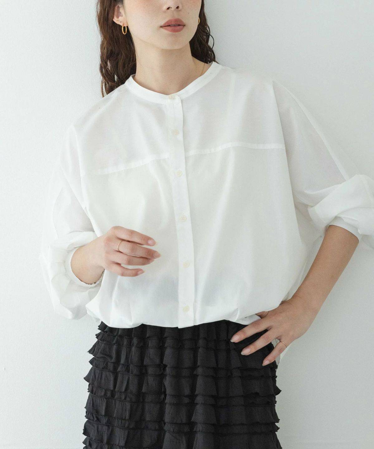 Sonny Label 『WEB限定』フロントタックバンドカラーシャツ