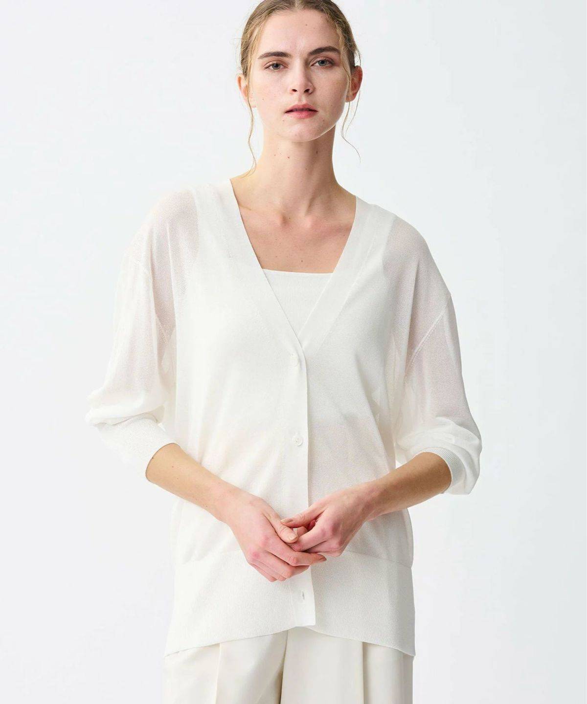 uncrave ラスターシアーニット ロングカーディガン