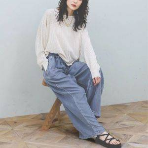 【GLOBAL WORK】50代の大人コーデにも◎体型カバーが叶うトップス「上品に決まる」「垢抜ける」