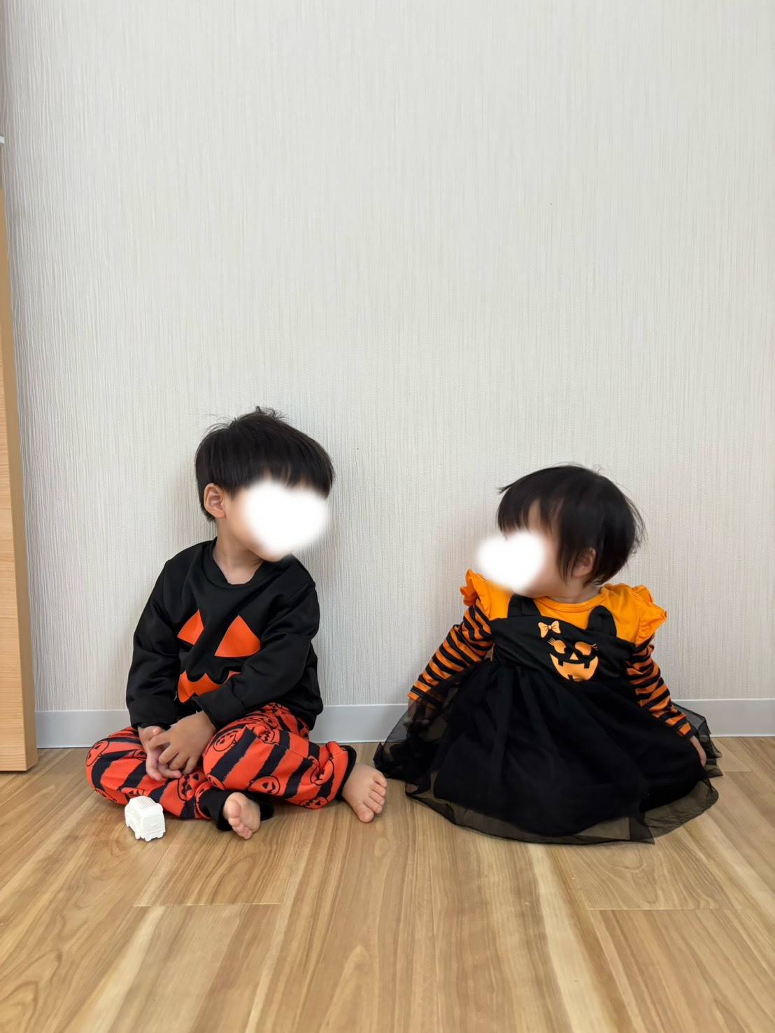 3歳の男の子と1歳の女の子