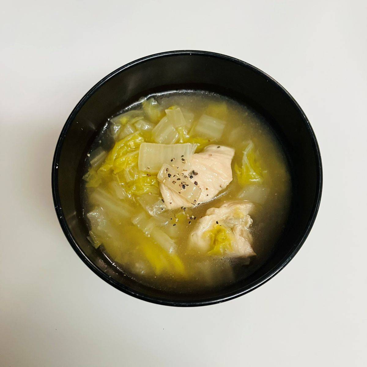 JAグループ公式の「白菜と鶏肉のしょうがスープ」のレシピ