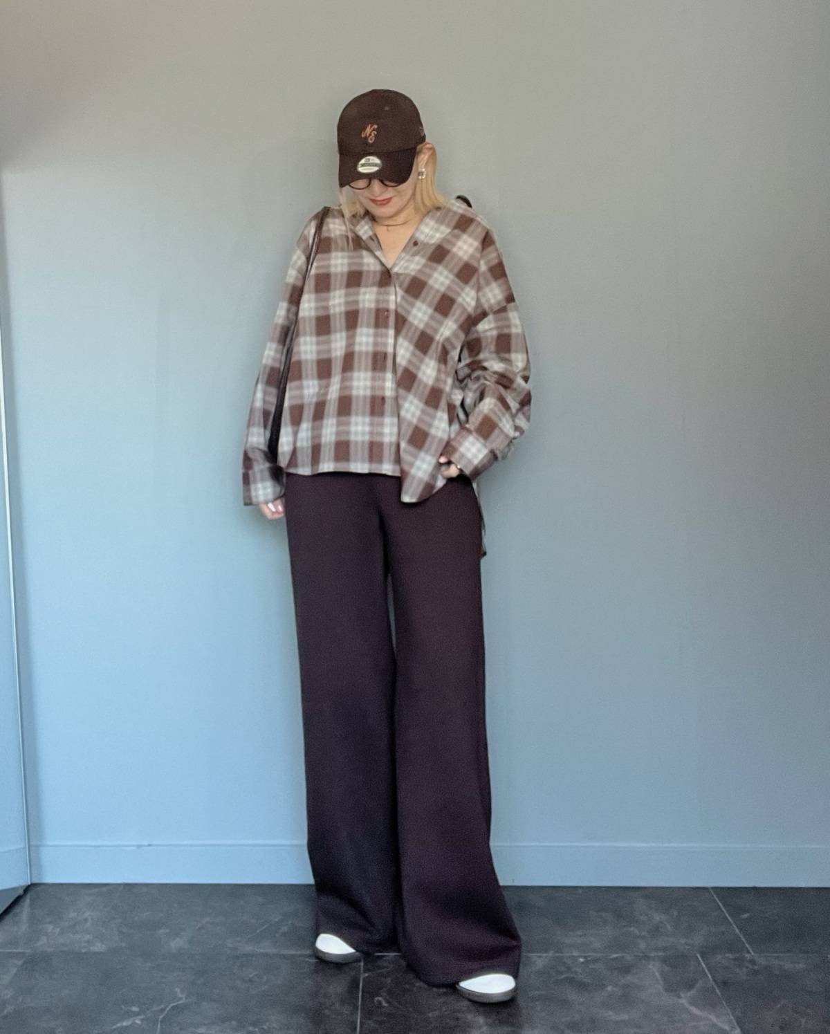 チェック柄シャツを主役にする♡