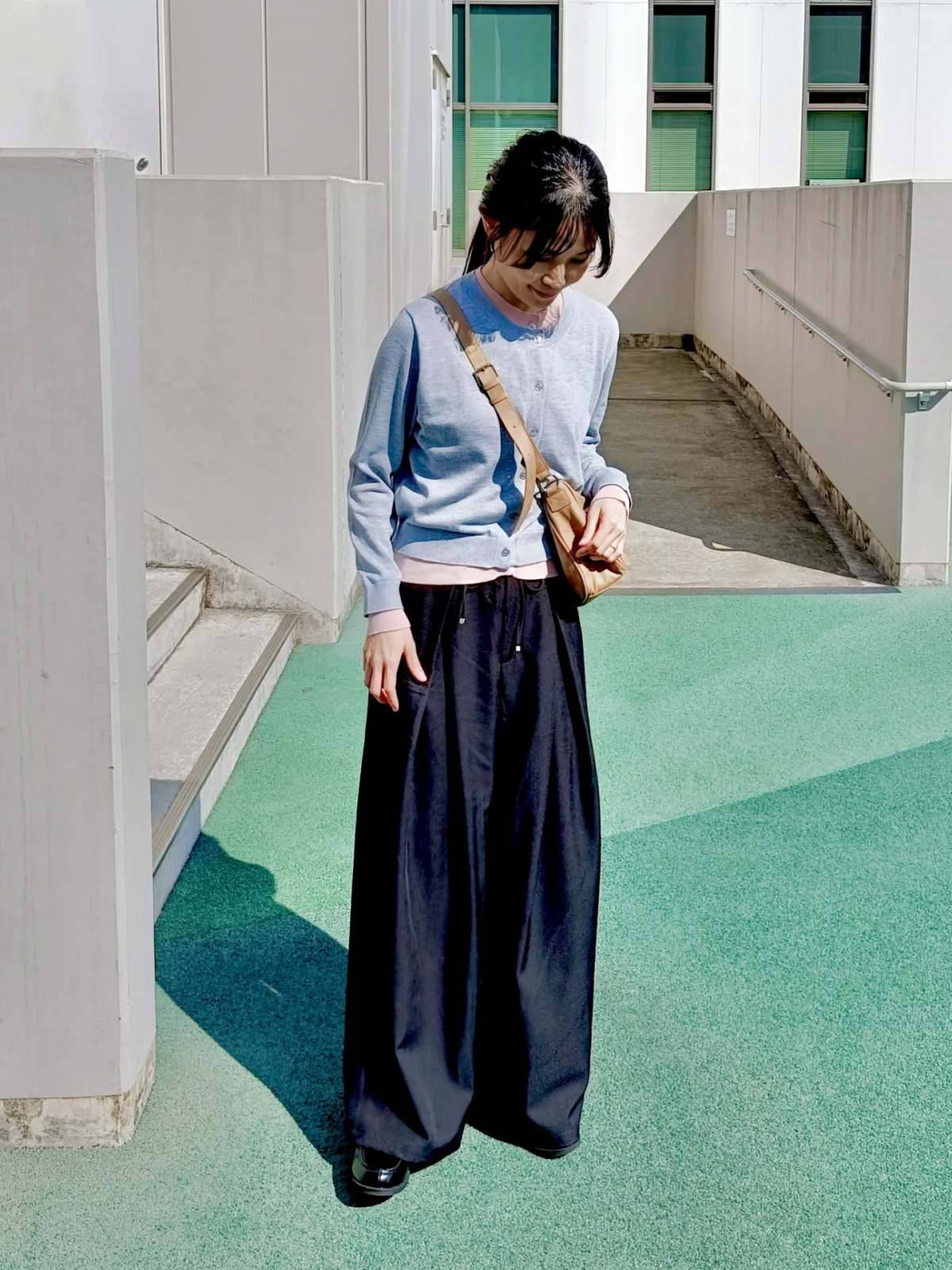 トップスの重ね着が◎