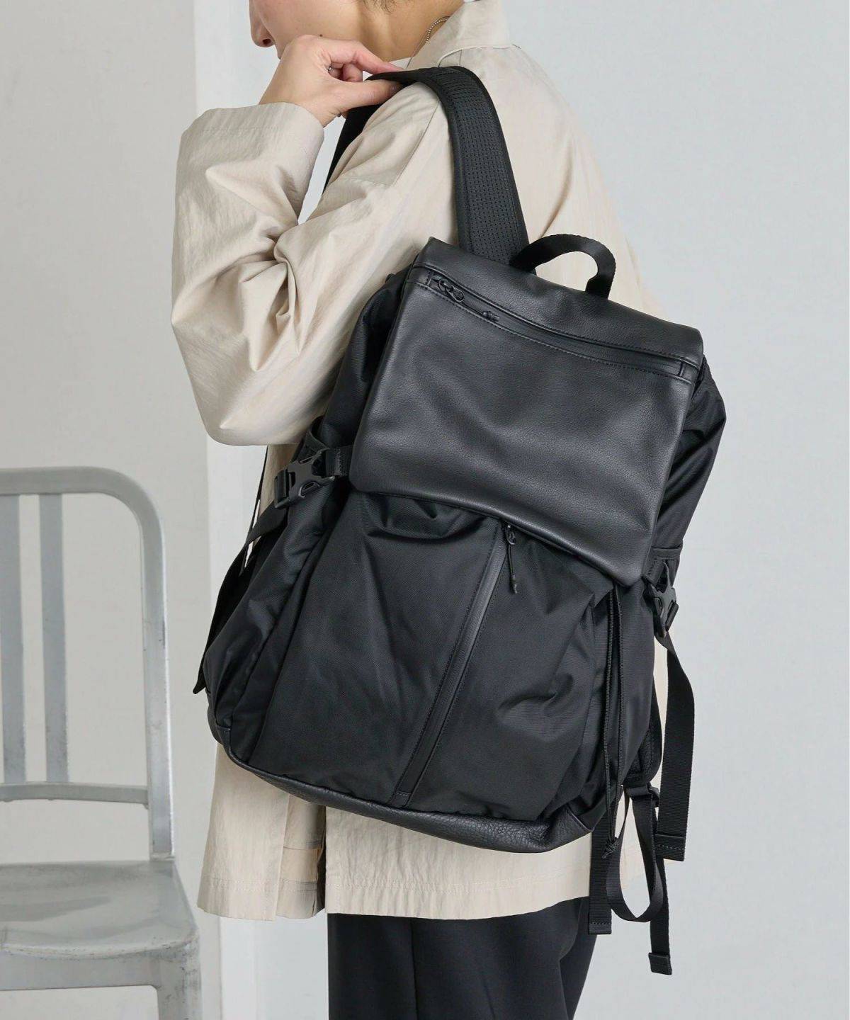 ear PAPILLONNER VOYAGE【ouchi監修】レザーコンビライトリュック