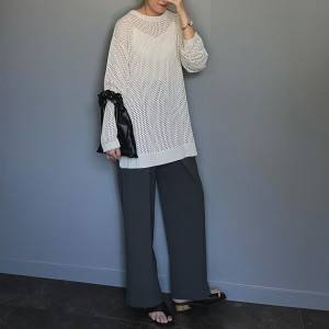 【2026年4月】こう着ると太って見えない！大人のワイドパンツコーデ5選