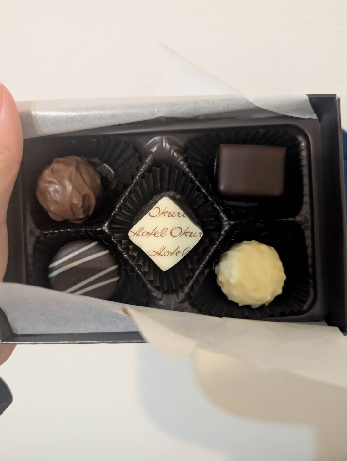 ホテルオークラのスイーツセレクションのチョコレート
