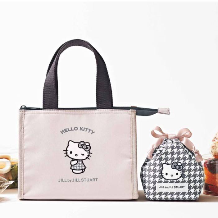 sweet 2026年6月号 千鳥格子柄 ハローキティの保冷バッグ＆おむすび巾着