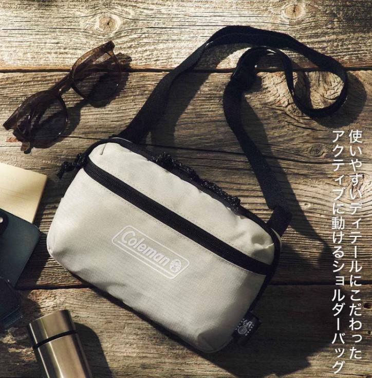 smart 2026年6月号 背面メッシュ＆キーフック付きショルダーバッグ