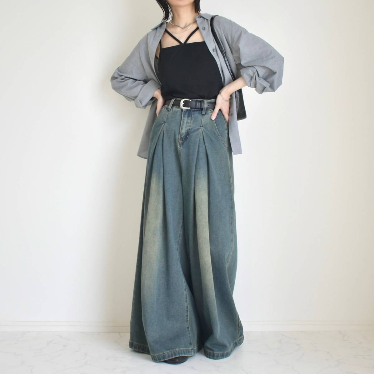 デコルテを見せる♪