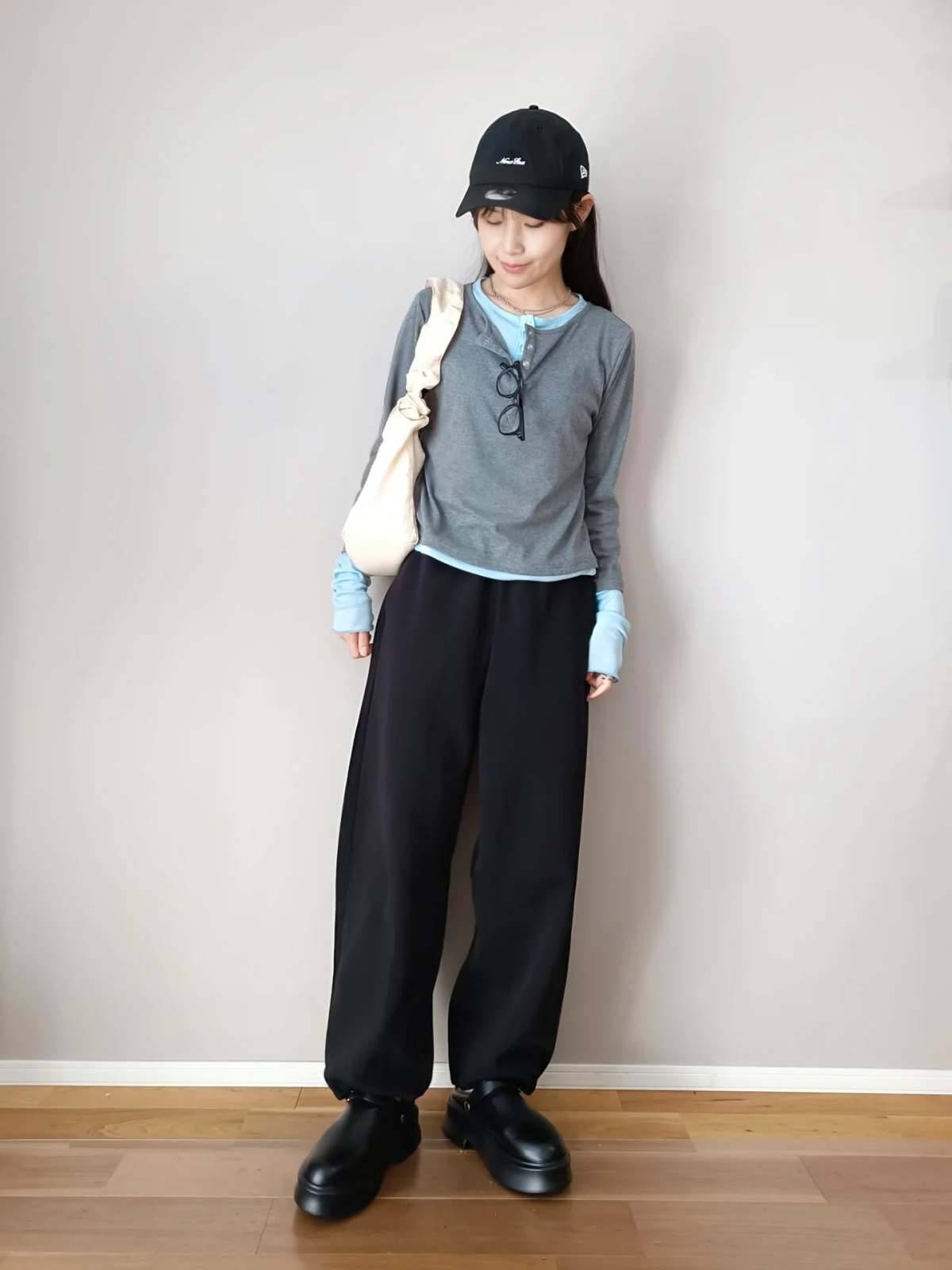 トップスの重ね着が◎