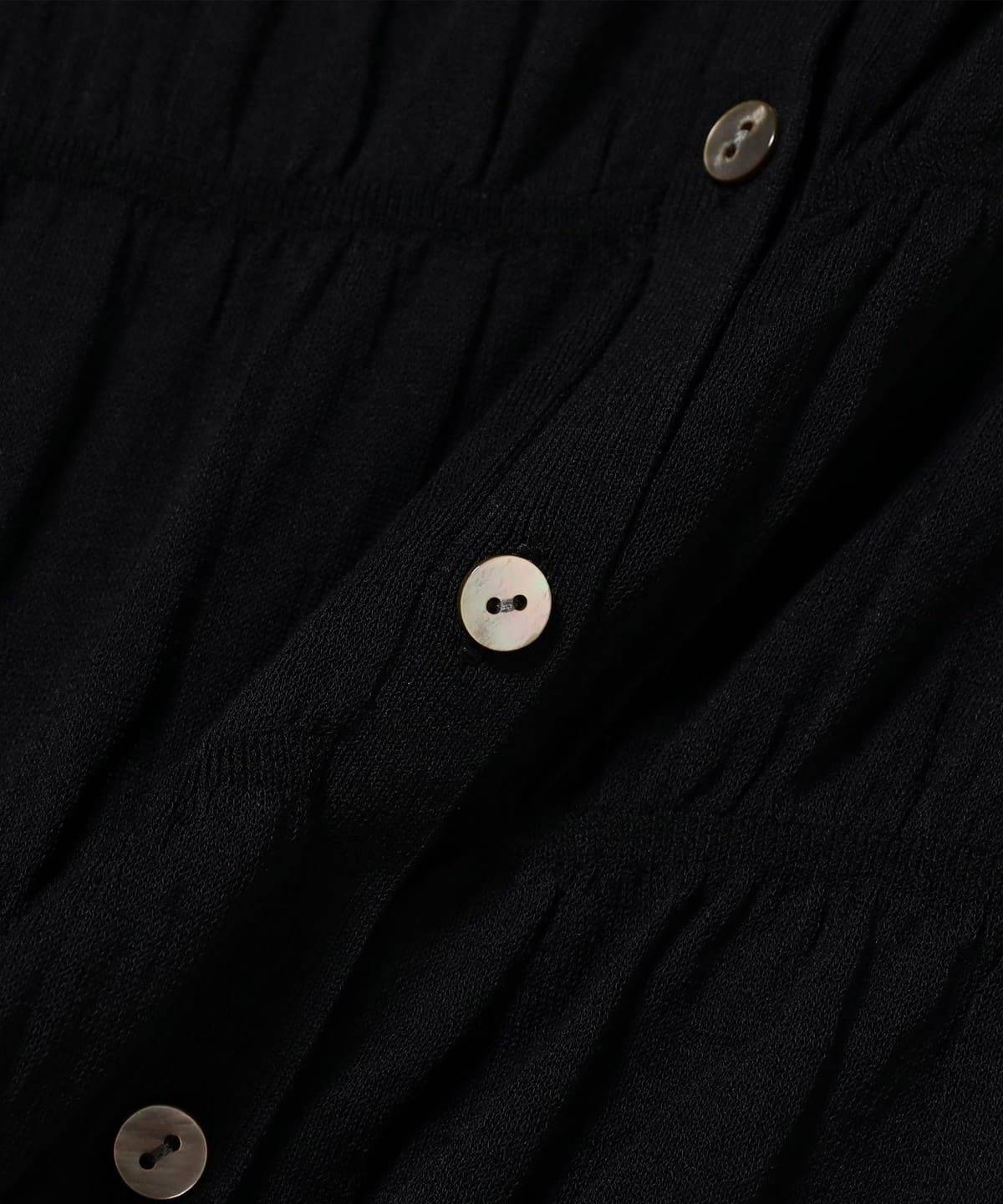 シアーシャーリング クルーネック カーディガン