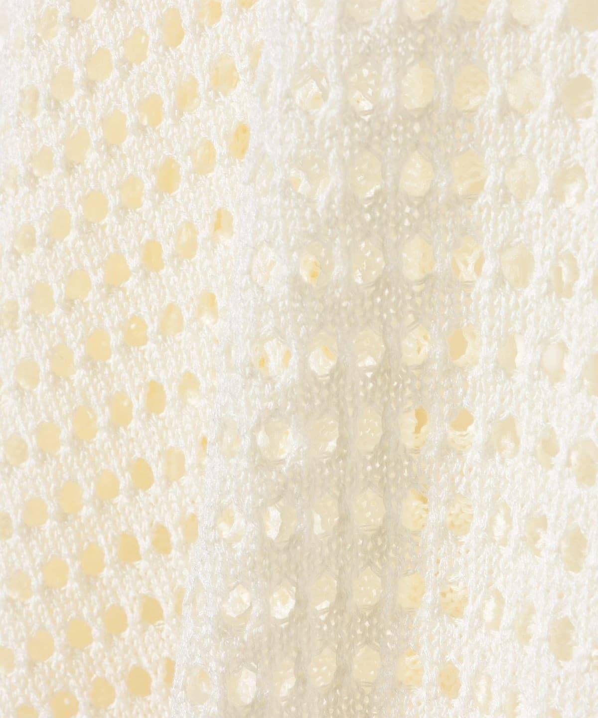 メッシュニット ジップ カーディガン